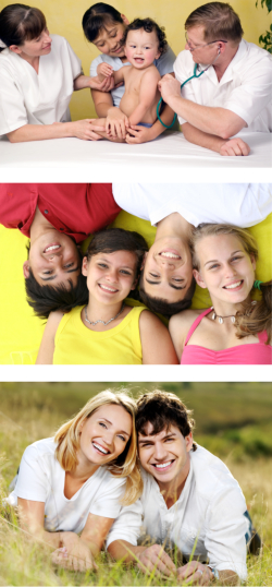 various images of young people